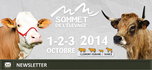Prenez date ! SOMMET DE L’ELEVAGE 2014 (1-3 Octobre, Clermont-Ferrand, France)