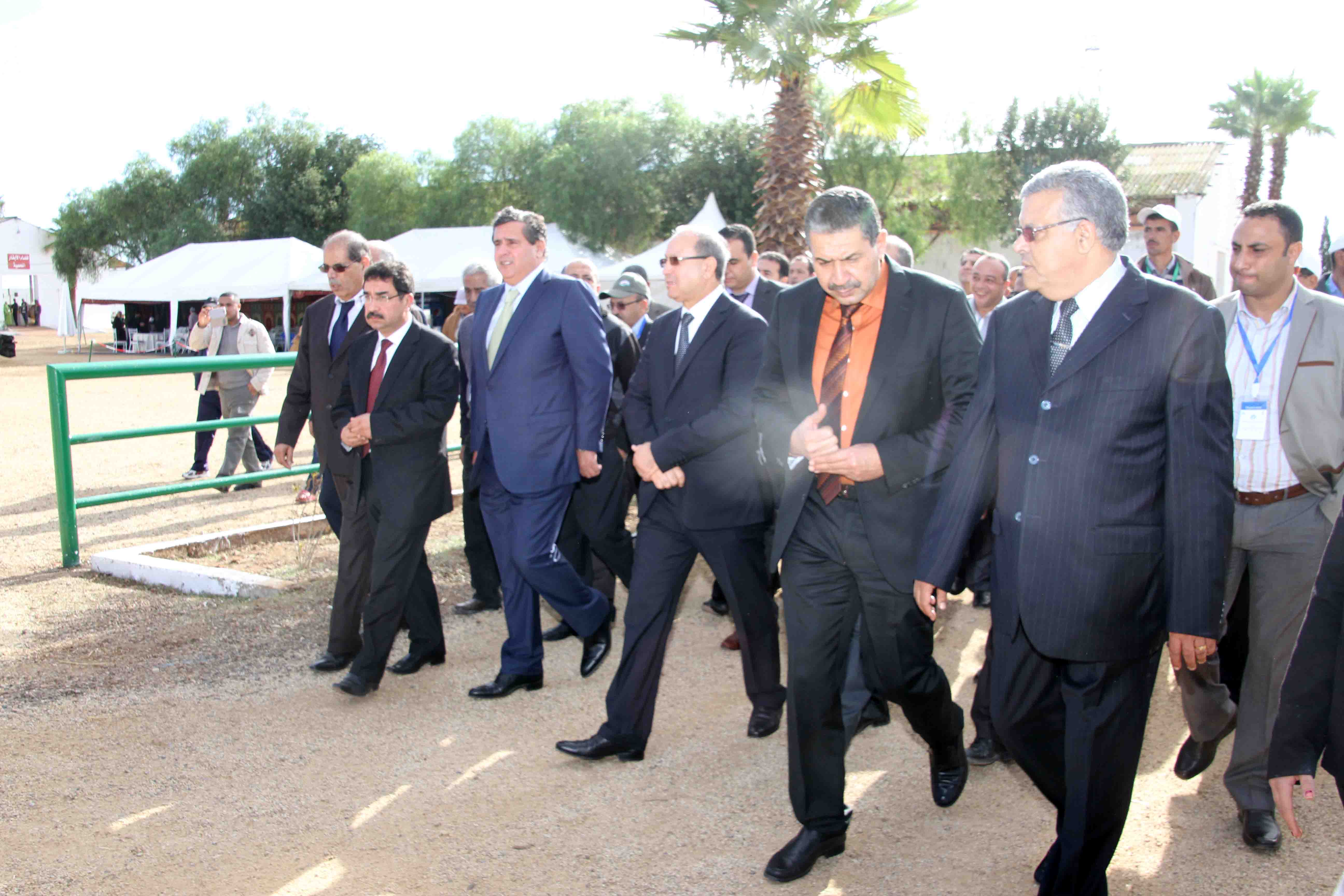 زيارة السيد عزيز أخنوش وزير الفلاحة للمعرض للوطني المهني لتنمية تربية الماشية